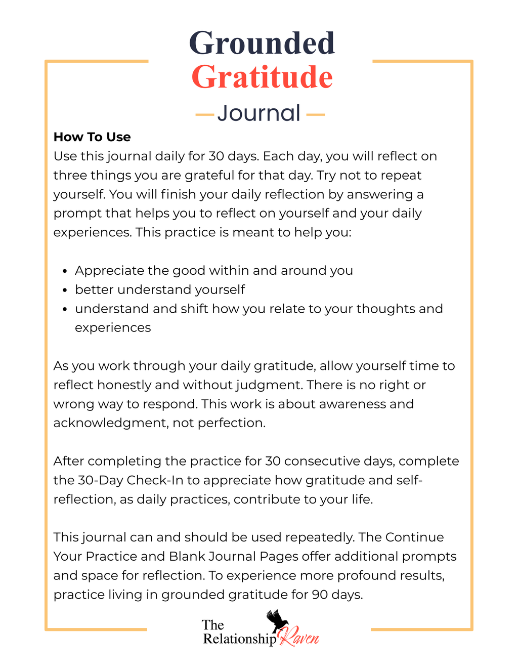 Guided Gratitude Journal