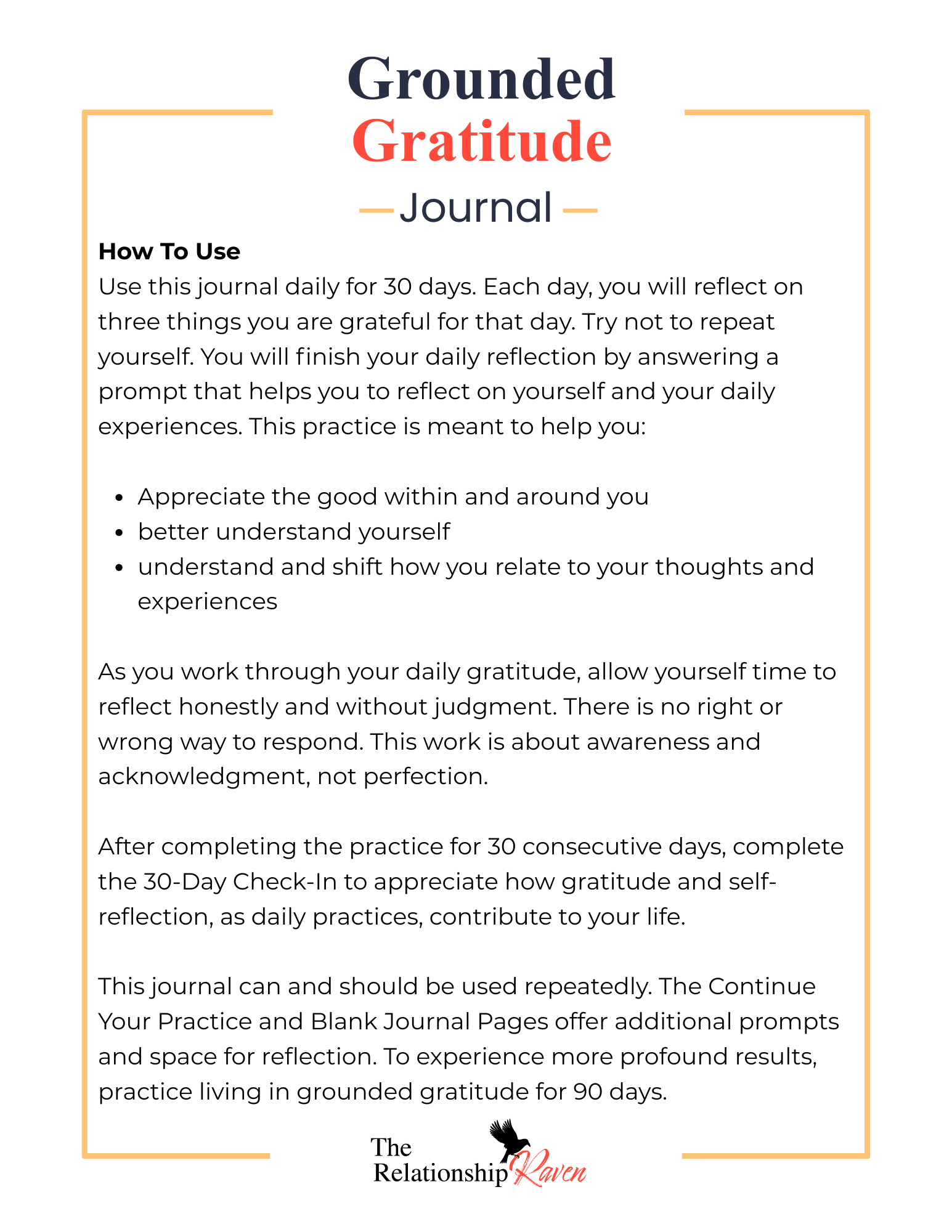 Guided Gratitude Journal